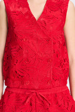 Afbeelding in Gallery-weergave laden, Top lace bloom red