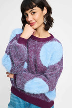 Afbeelding in Gallery-weergave laden, Trui dots plum