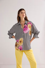 Afbeelding in Gallery-weergave laden, Bloes bloem strepen