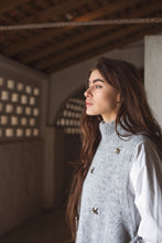 Afbeelding in Gallery-weergave laden, Gilet spencer broche