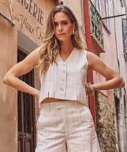 Afbeelding in Gallery-weergave laden, Gilet linen striped
