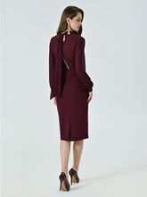 Afbeelding in Gallery-weergave laden, Kleedje burgundy
