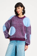 Afbeelding in Gallery-weergave laden, Trui dots plum
