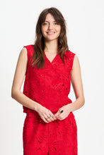 Afbeelding in Gallery-weergave laden, Top lace bloom red
